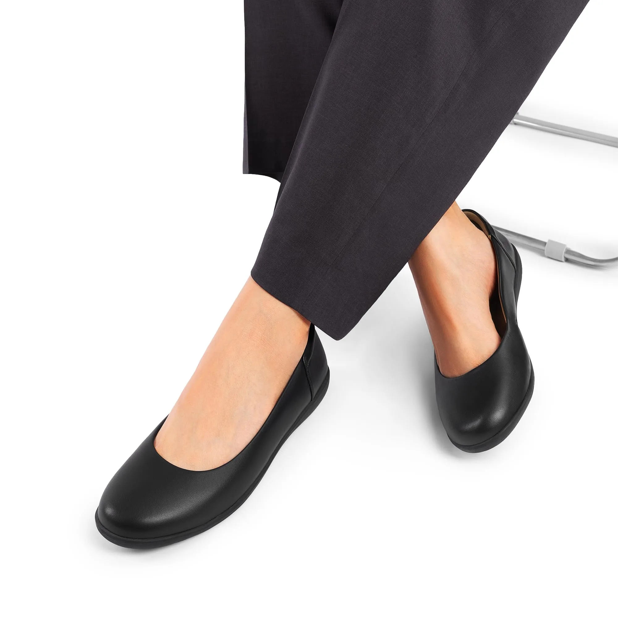 DREAM PAIRS Ballerine Donna Classiche, Nero, 36.5 - immagine 2
