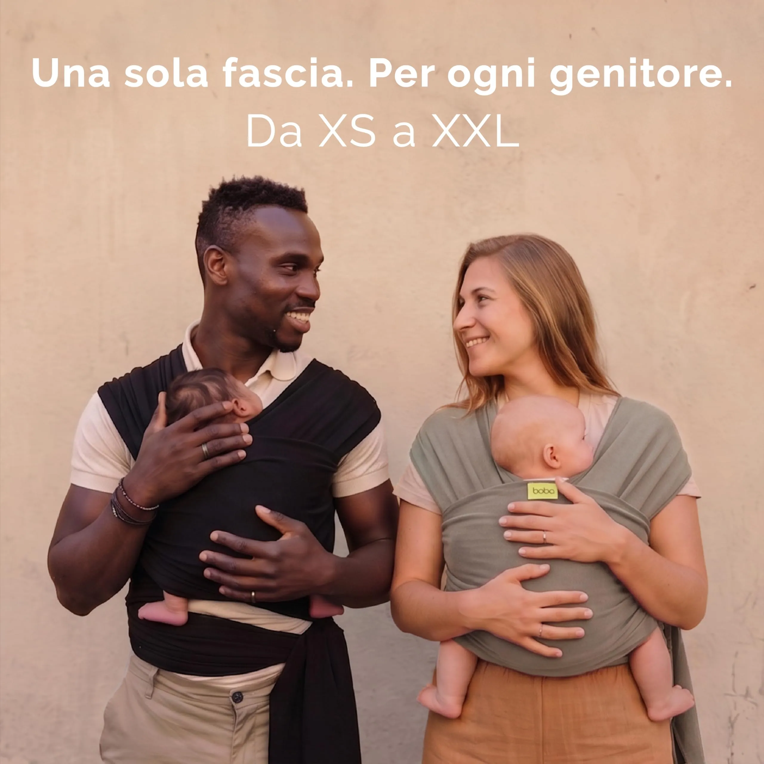 Boba Fascia Porta Bebè Elastica in Cotone, Nero - immagine 3