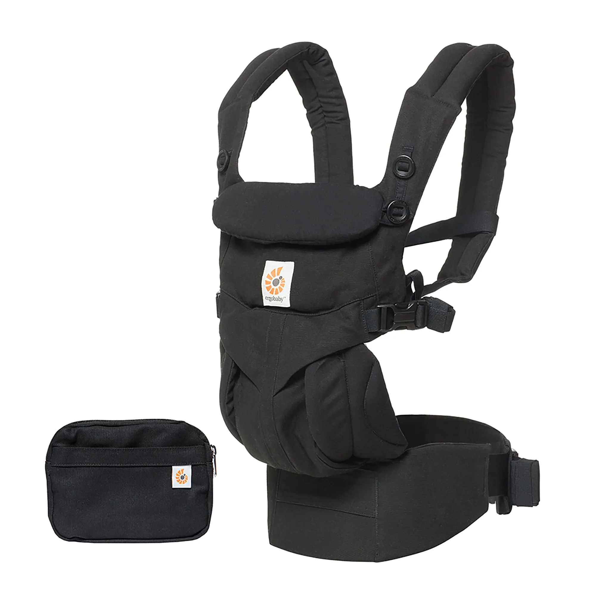 Ergobaby Omni 360 Marsupio Neonati Ergonomico, 4-Posizioni Porta-Bebe, 0 Mesi a 20kg, Pure Black - immagine 1