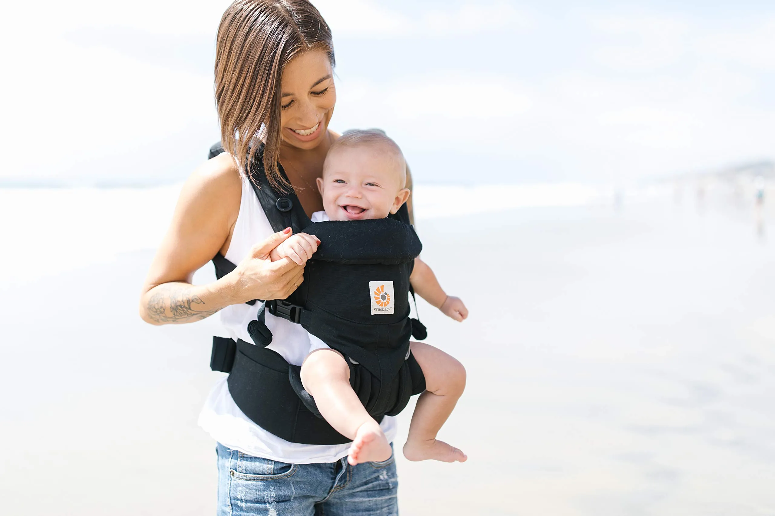Ergobaby Omni 360 Marsupio Neonati Ergonomico, 4-Posizioni Porta-Bebe, 0 Mesi a 20kg, Pure Black - immagine 3