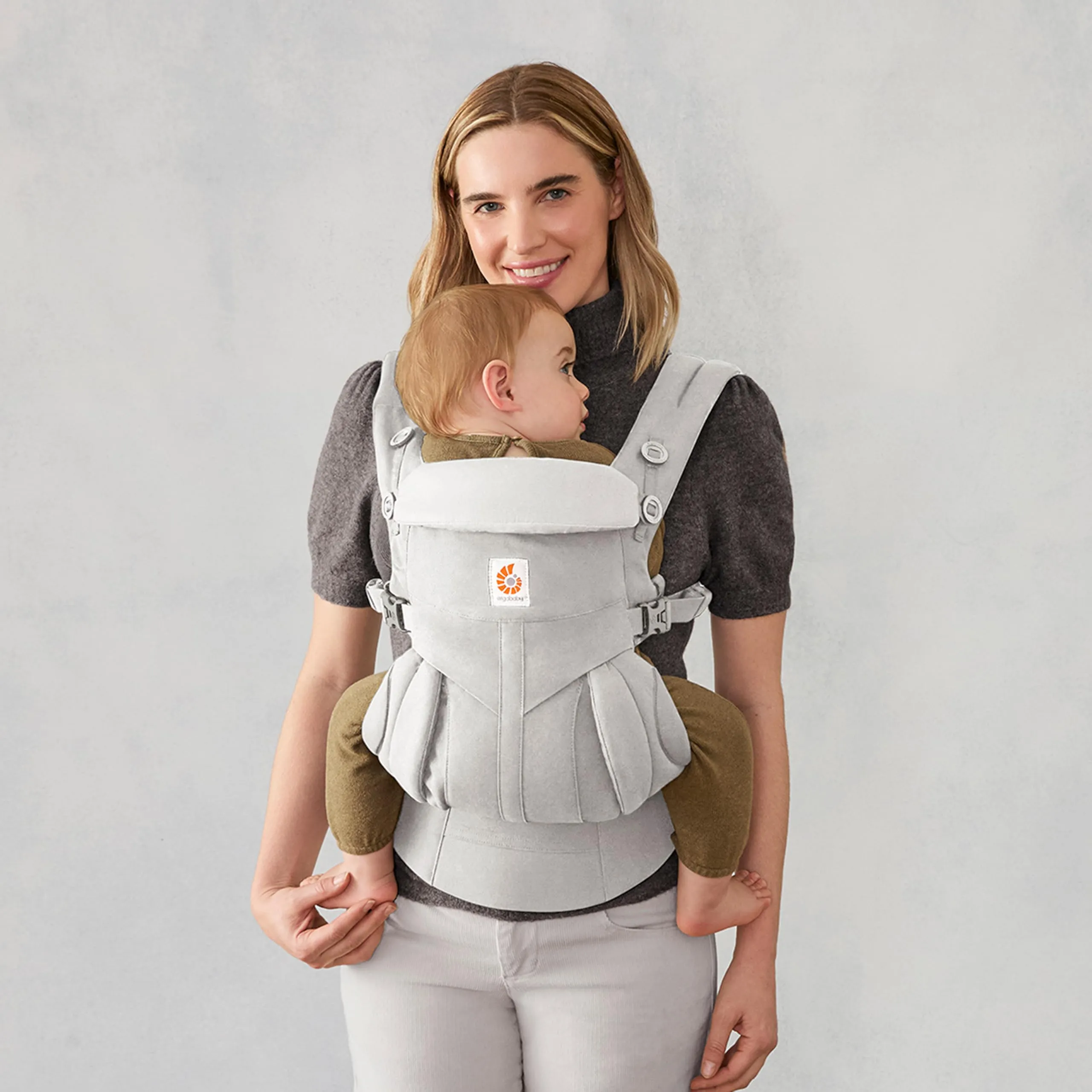 Ergobaby Omni 360 Marsupio Neonati Ergonomico, 4 Posizioni, Pearl Grey - immagine 2