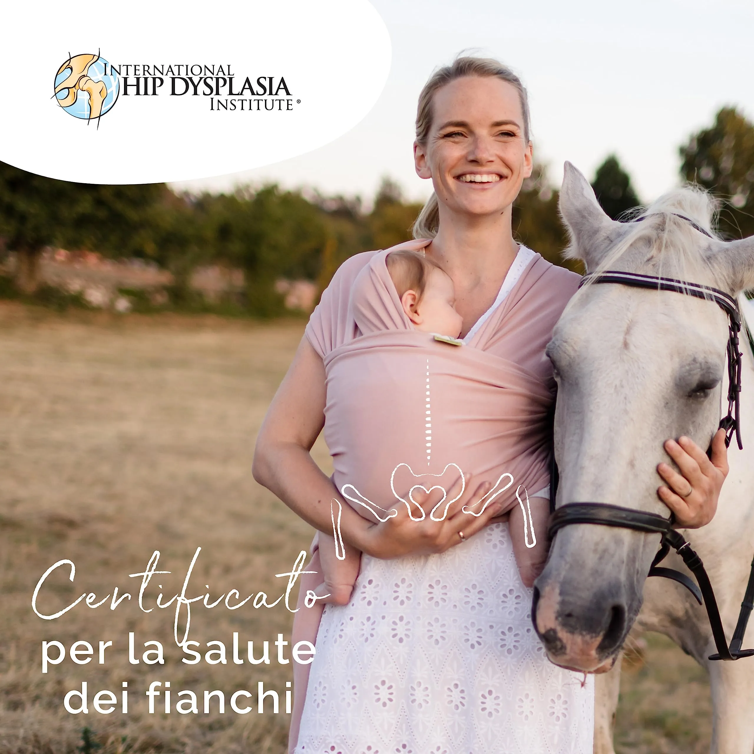 Boba Fascia Porta Bebè Elastica in Bambù, Serenity Fiorito - immagine 3