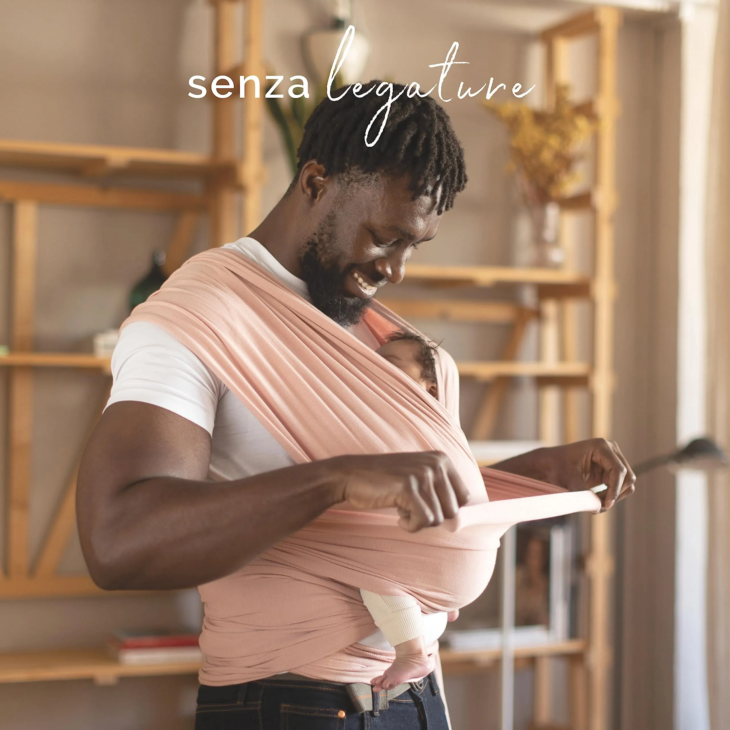 Boba Fascia Porta Bebè Elastica in Bambù, Serenity Fiorito - immagine 7