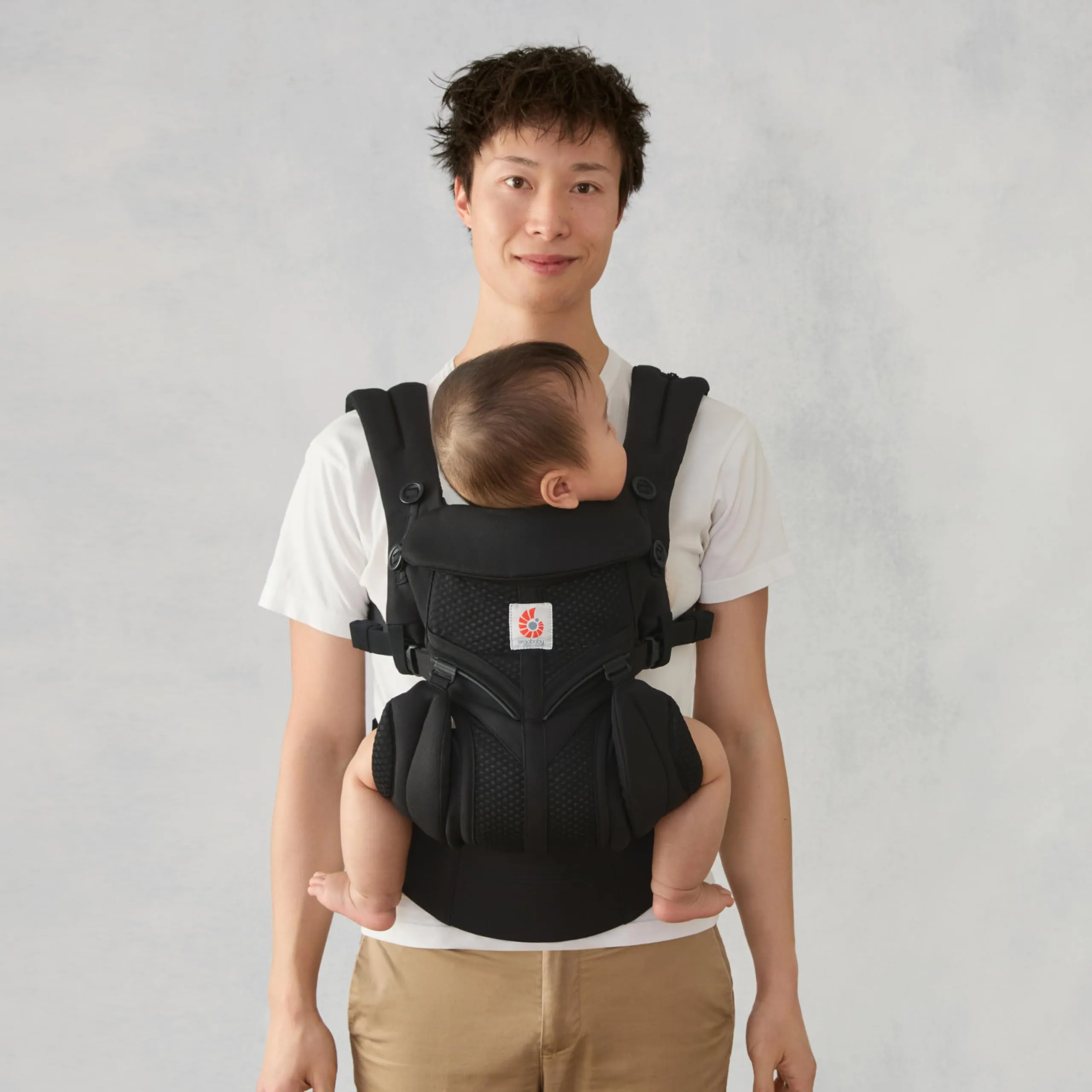 Ergobaby Omni 360 Cool Air Mesh Marsupio Ergonomico 4-in-1, 0-36 Mesi, Onyx Black - immagine 2
