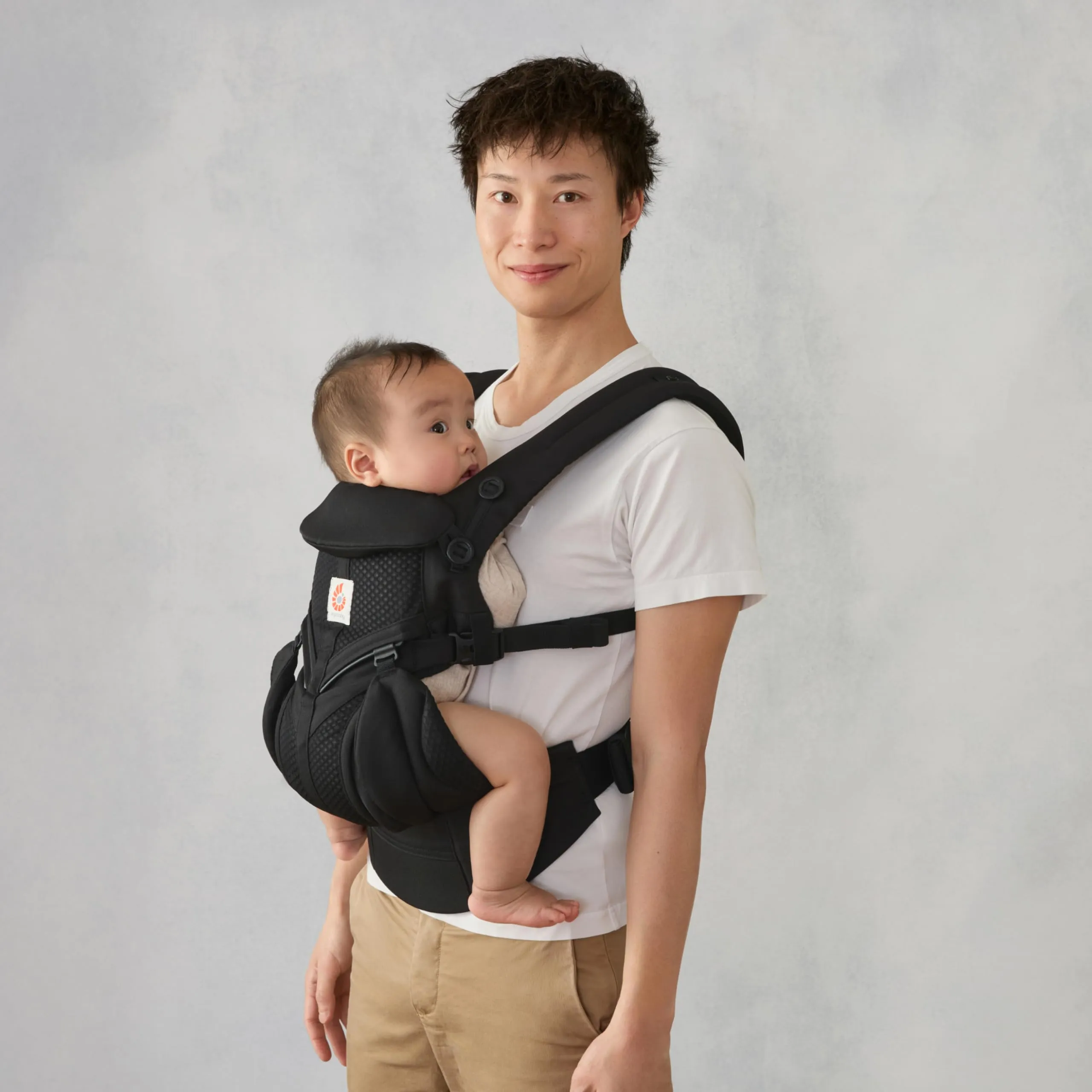 Ergobaby Omni 360 Cool Air Mesh Marsupio Ergonomico 4-in-1, 0-36 Mesi, Onyx Black - immagine 10
