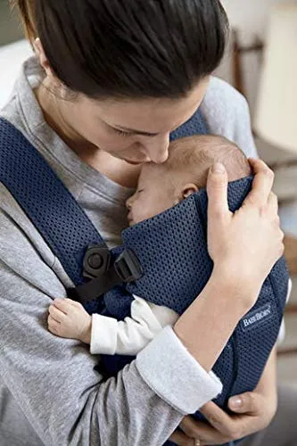 BabyBjörn Marsupio Mini, 3D Mesh, Blu Navy - immagine 5