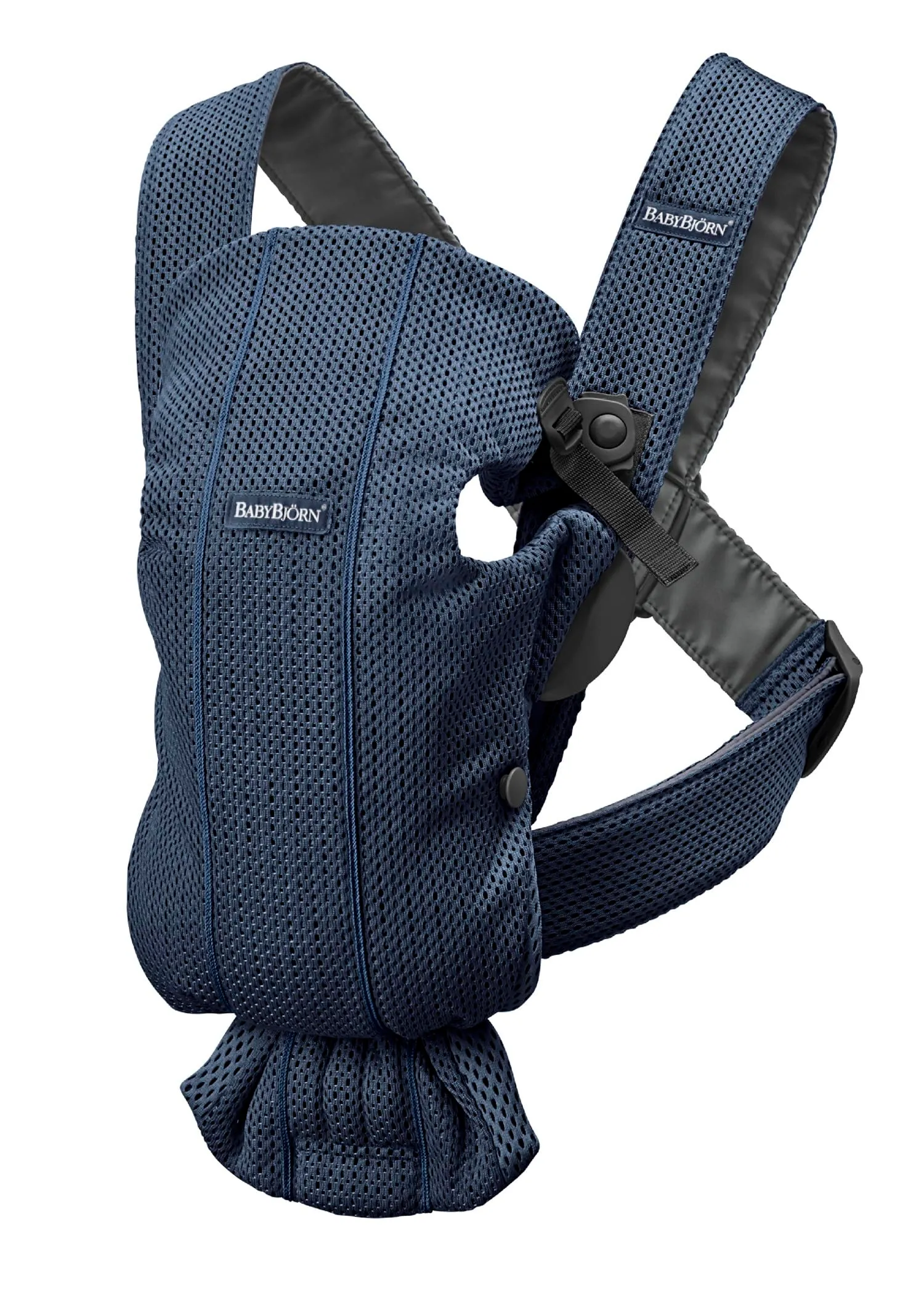 BabyBjörn Marsupio Mini, 3D Mesh, Blu Navy - immagine 8