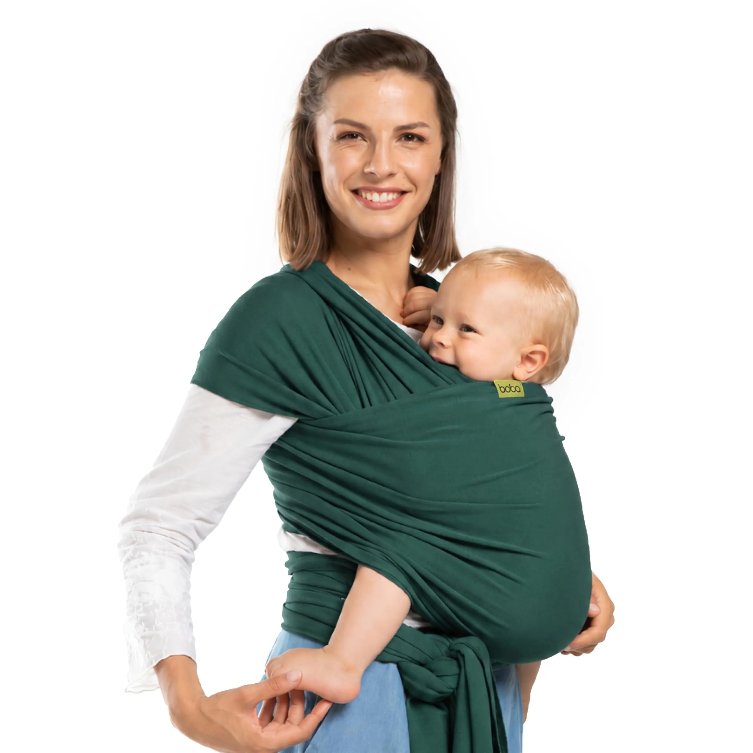Boba Fascia Porta Bebè Elastica in Bambù Bio, Foresta Pluviale - immagine 1