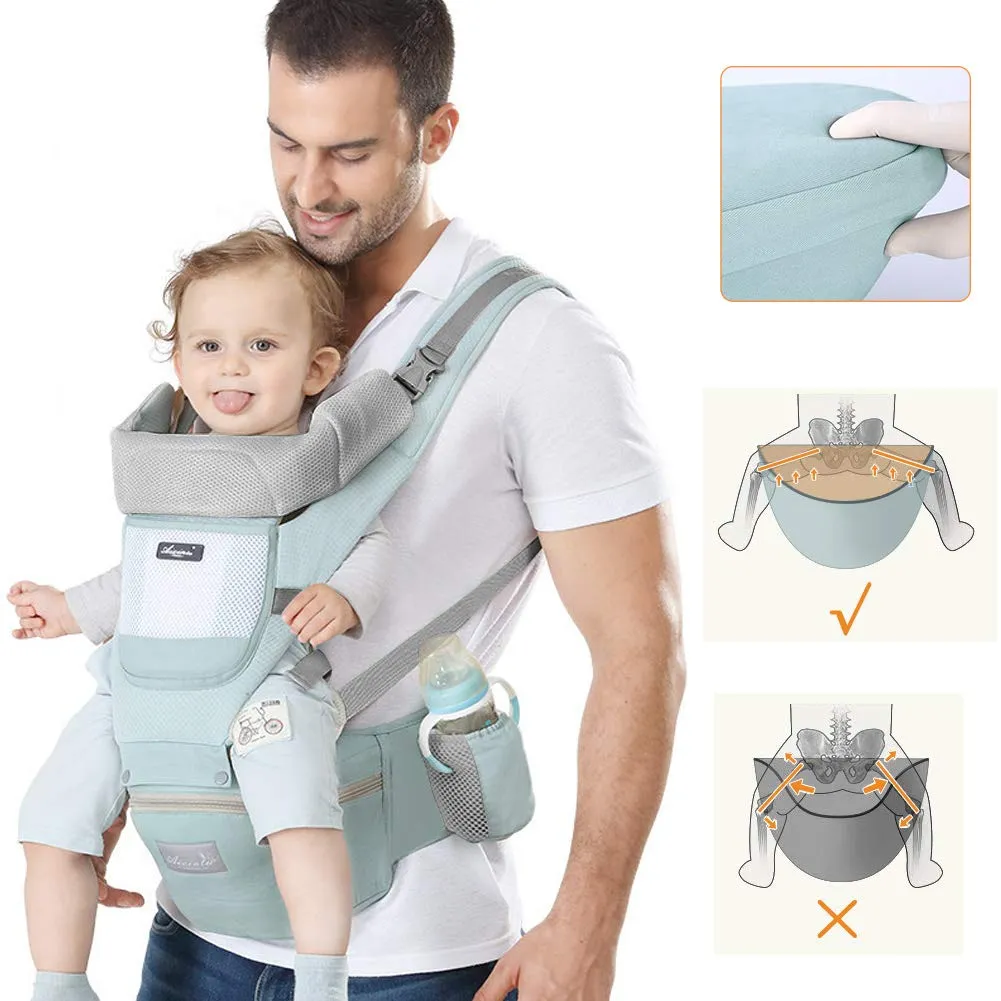 YIKANWEN Marsupio Neonato Ergonomico 0-36 mesi, fino a 25kg - immagine 1