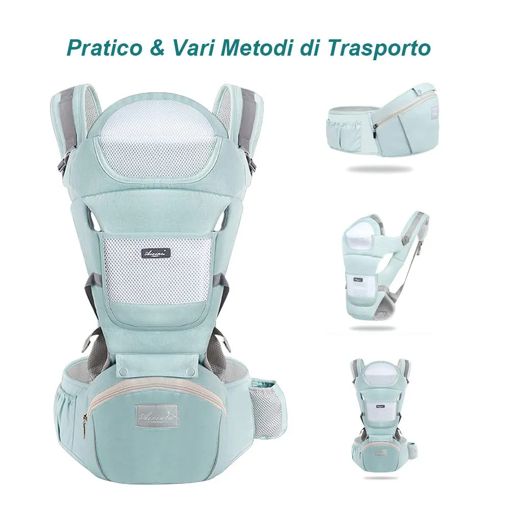 YIKANWEN Marsupio Neonato Ergonomico 0-36 mesi, fino a 25kg - immagine 2