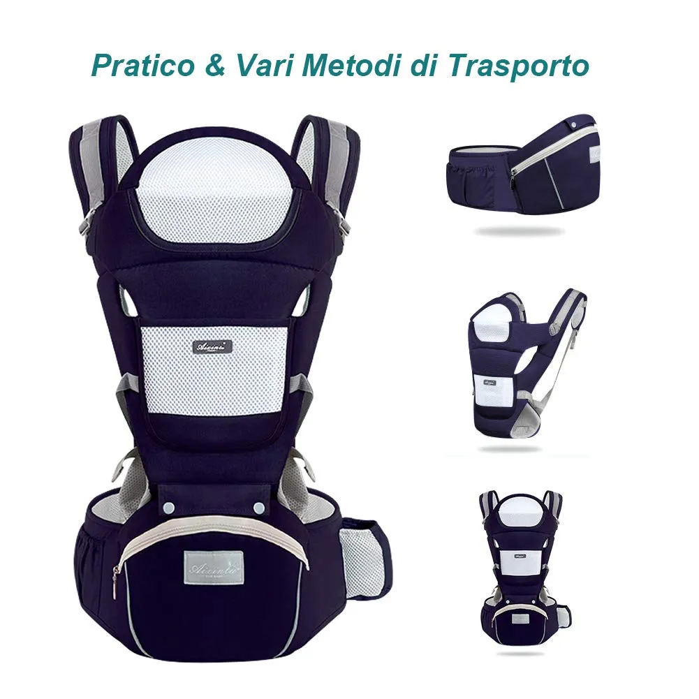 YIKANWEN Marsupio Neonato Ergonomico 0-36 mesi, fino a 25kg - immagine 2