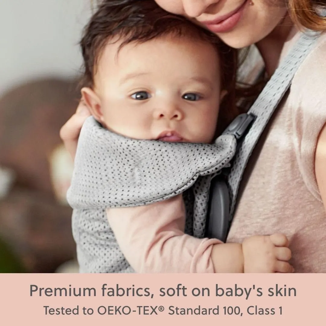 BabyBjörn Marsupio Mini 3D Mesh, Grigio - immagine 8