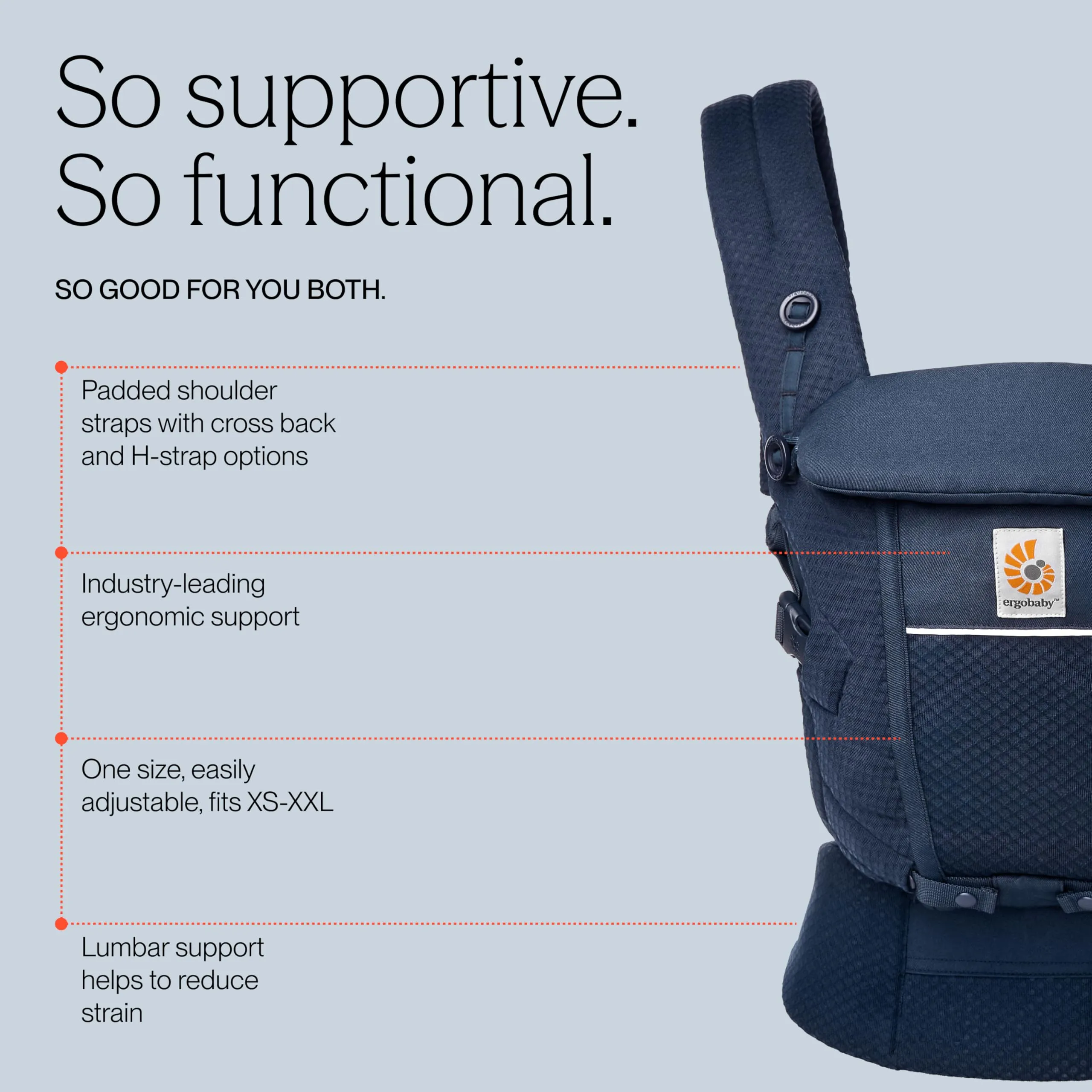 Ergobaby Adapt Marsupio per neonati e bambini 0-48 mesi - immagine 3