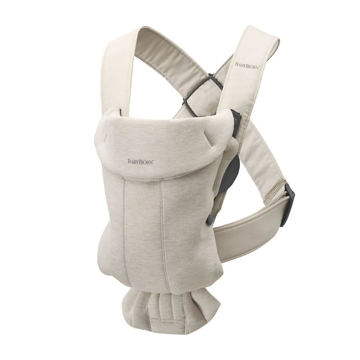 BabyBjörn Marsupio Mini Jersey 3D, Beige chiaro - immagine 4