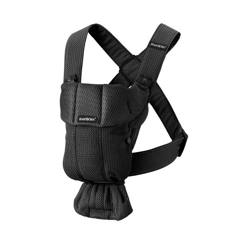 BabyBjörn Marsupio Mini Mesh 3D, Nero - immagine 4