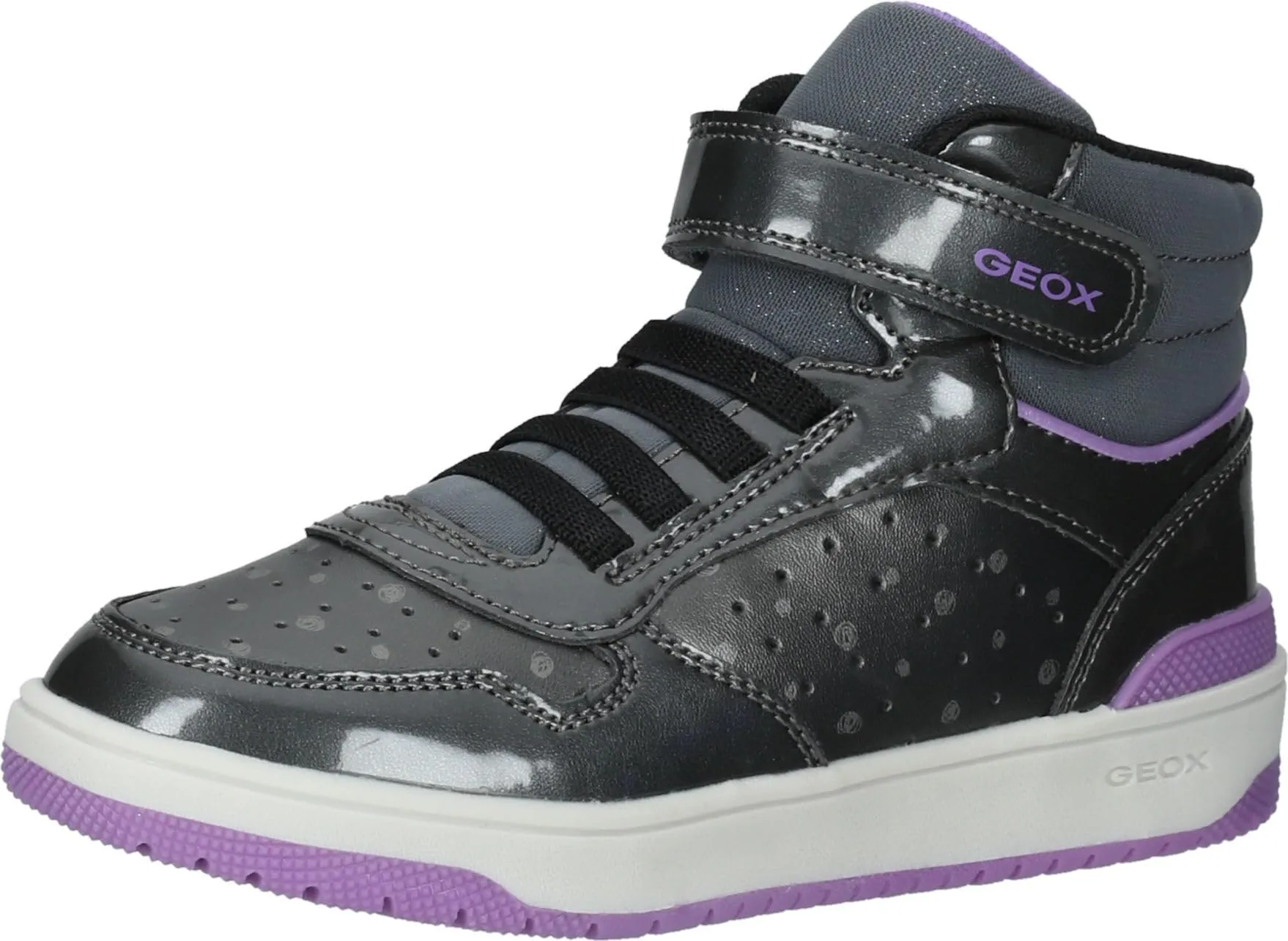 Geox Ragazza J Washiba Girl A Sneaker, Dk Silver, 27 EU - immagine 1
