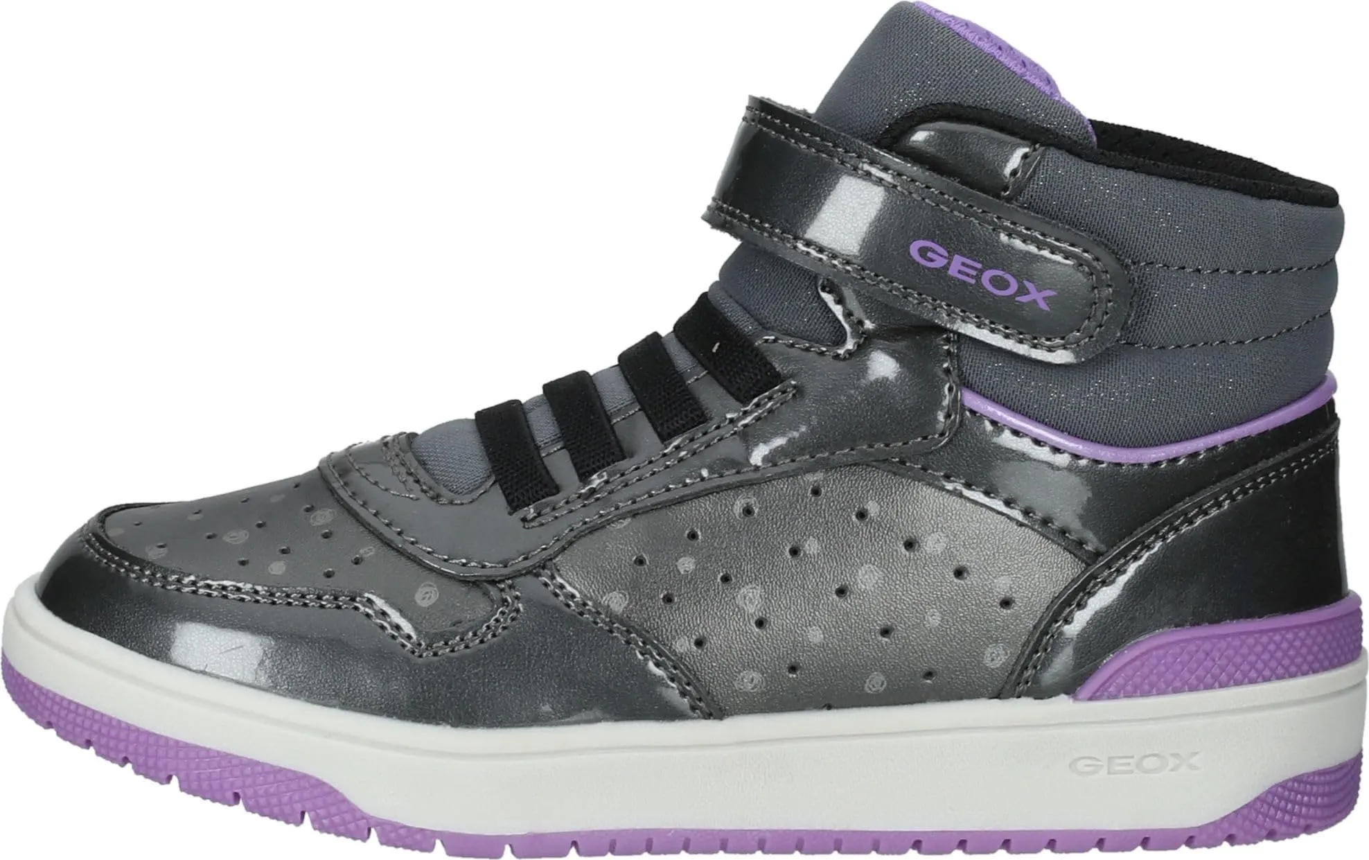 Geox Ragazza J Washiba Girl A Sneaker, Dk Silver, 27 EU - immagine 2