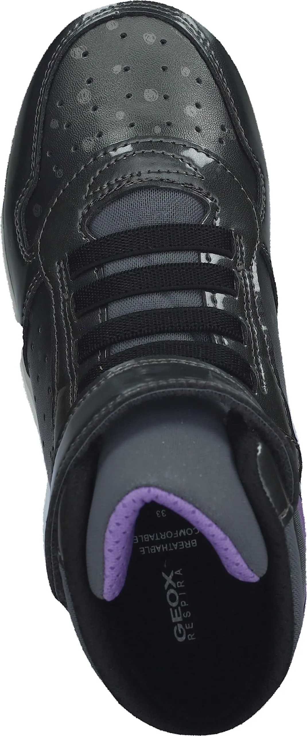 Geox Ragazza J Washiba Girl A Sneaker, Dk Silver, 27 EU - immagine 6