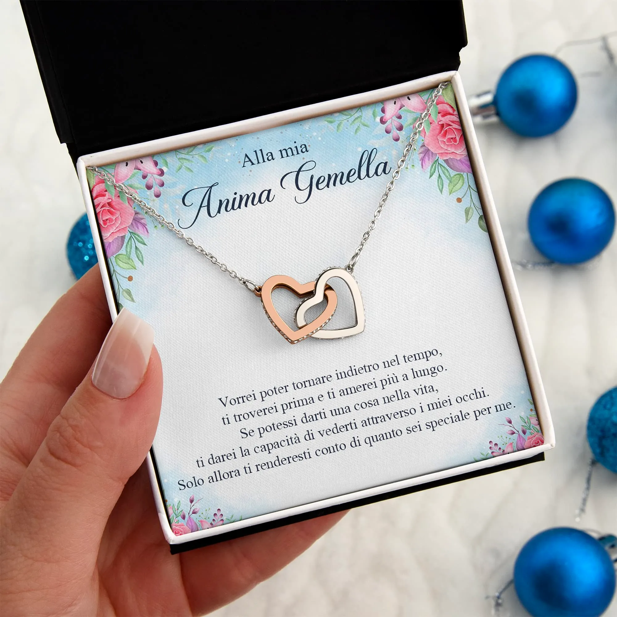NONNA PROFESSIONISTA Collana Donna in Argento con Finitura Oro Rosa 14k e Zirconia, Cofanetto con Dedica incluso - immagine 2