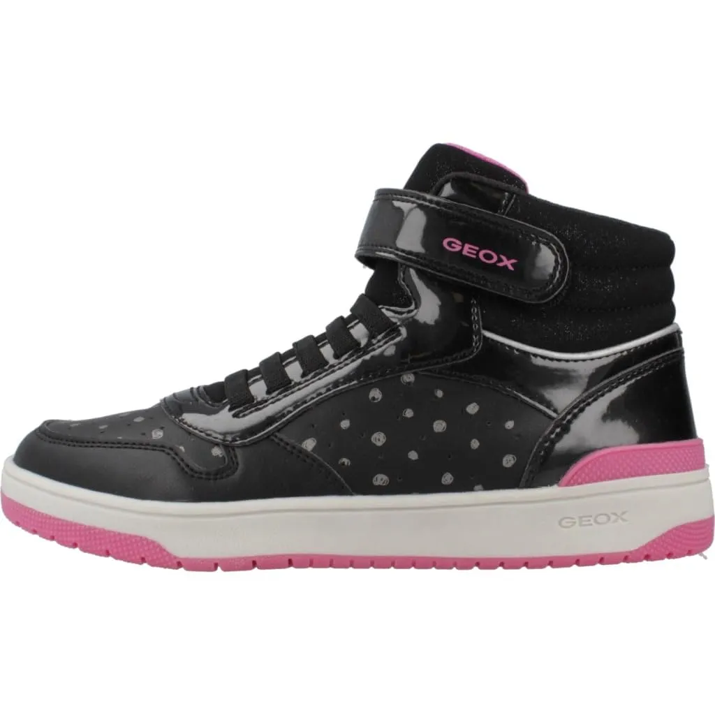 Geox Ragazza J Washiba Girl A Sneaker, Black Fuchsia, 27 EU - immagine 2