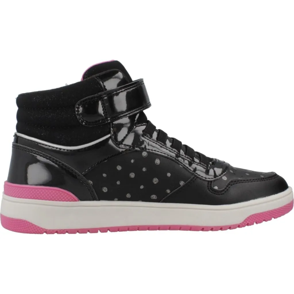 Geox Ragazza J Washiba Girl A Sneaker, Black Fuchsia, 27 EU - immagine 4