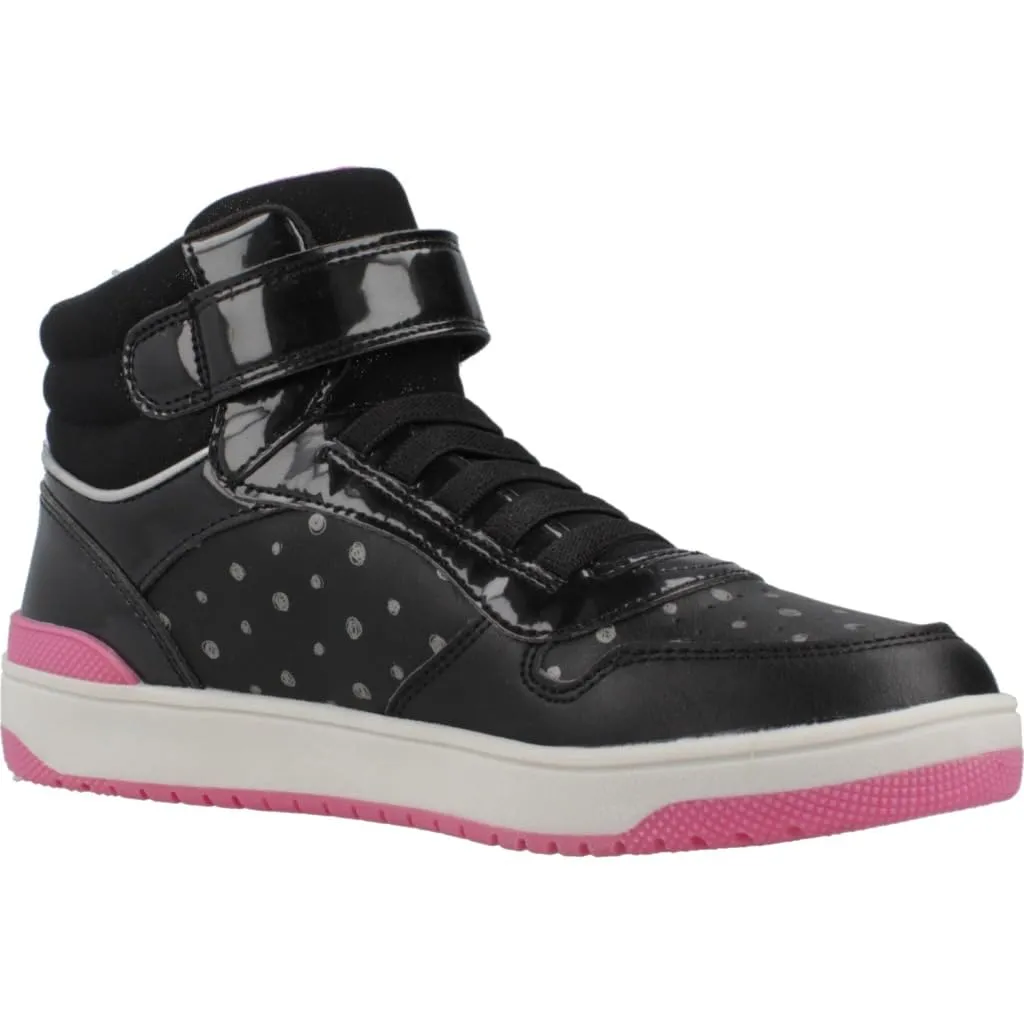 Geox Ragazza J Washiba Girl A Sneaker, Black Fuchsia, 27 EU - immagine 5