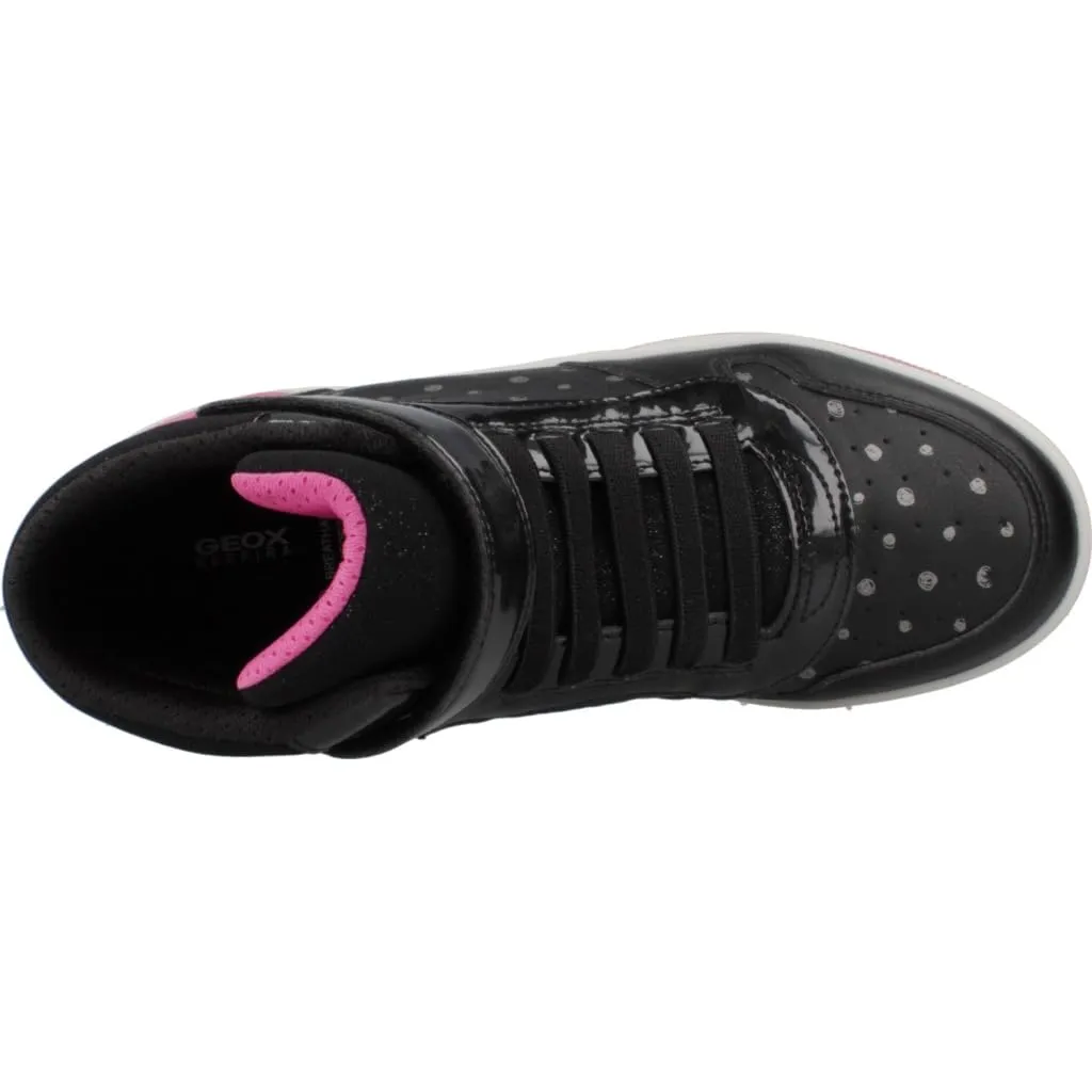 Geox Ragazza J Washiba Girl A Sneaker, Black Fuchsia, 27 EU - immagine 7