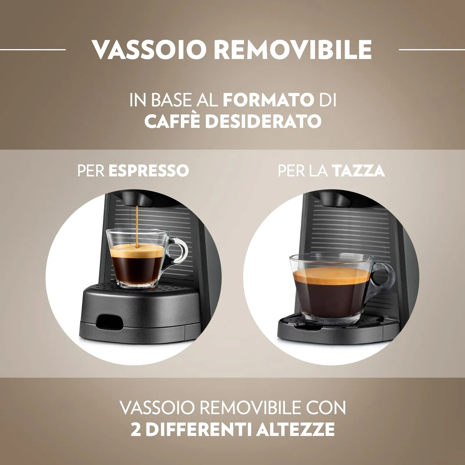 Lavazza A Modo Mio Macchina per Caffè Tiny Nera con 64 Capsule Qualità Rossa - immagine 4