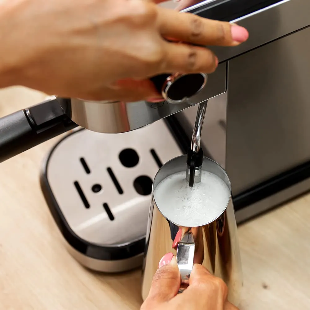 Cecotec Cafelizzia 790 Steel Duo Macchina da Caffè Espresso, 1350 W, 20 Bar, Sistema Thermoblock, con Vaporizzatore e Filtro Capsule - immagine 4