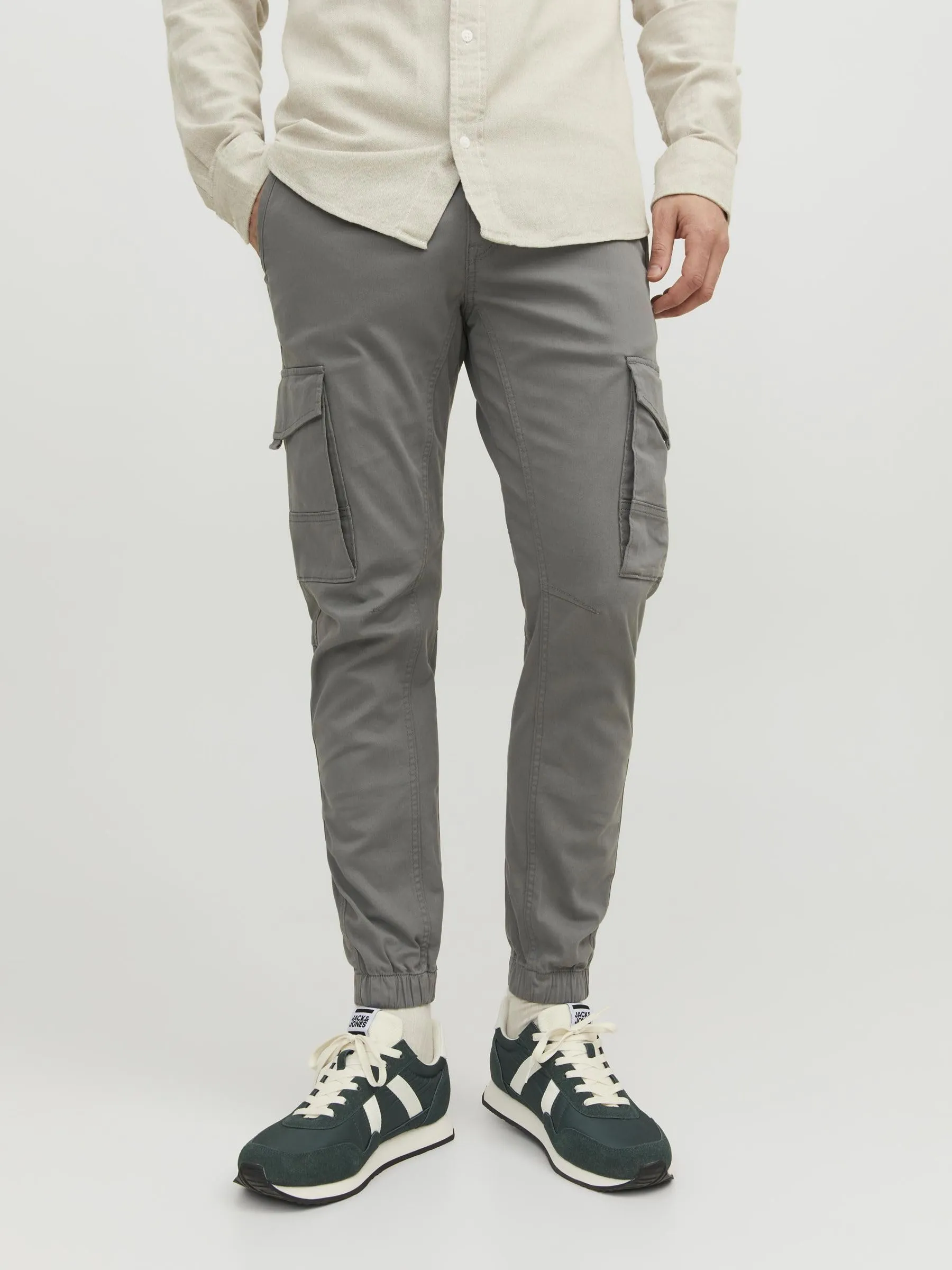 Jack & Jones Pantaloni Cargo da Uomo Slim Fit, Sedona Sage, 33W x 34L - immagine 2