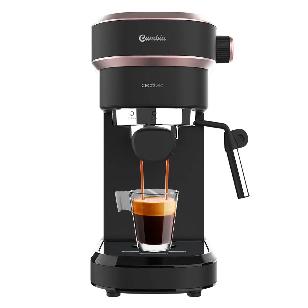 Cecotec Cafelizzia 890 Rose Macchina da Caffè Espresso e Cappuccino, 1350 W, 20 Bar, Sistema Thermoblock, Rose - immagine 1