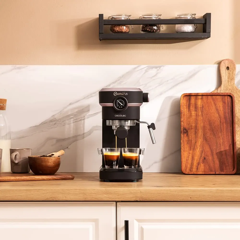 Cecotec Cafelizzia 890 Rose Pro Espresso and Cappuccino Machine, 1350 W, Thermoblock, 20 Bar, 1.2L - immagine 2