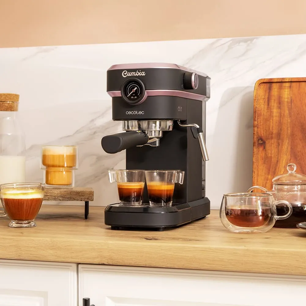 Cecotec Cafelizzia 890 Rose Pro Espresso and Cappuccino Machine, 1350 W, Thermoblock, 20 Bar, 1.2L - immagine 7