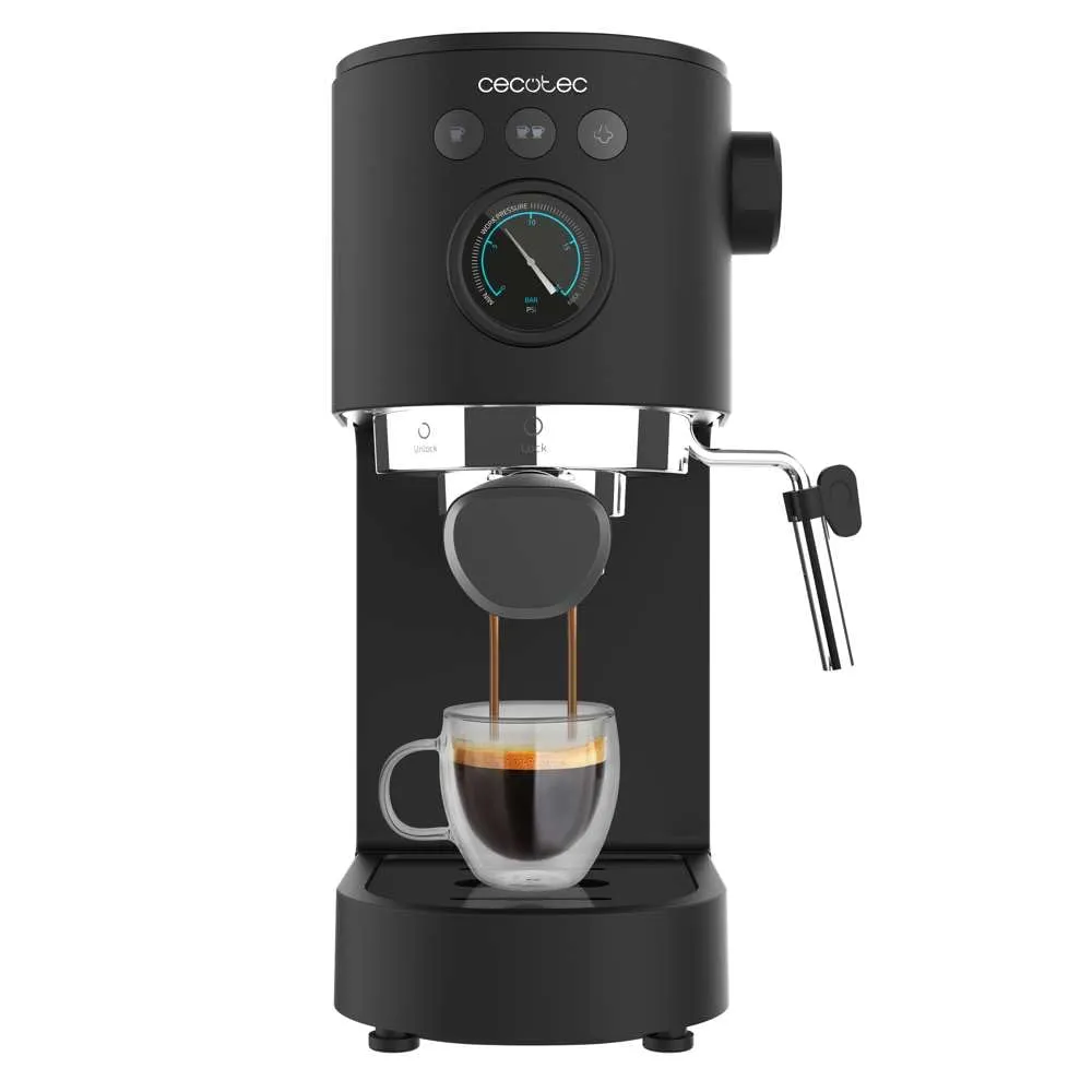Cecotec Cafelizzia Fast Pro Macchina da Caffè Espresso 1350W, Thermoblock, ForceAroma 20 bar, Vaporizzatore Orientabile, Braccio Doppio, Piastra Riscaldatrice per Tazze - immagine 1