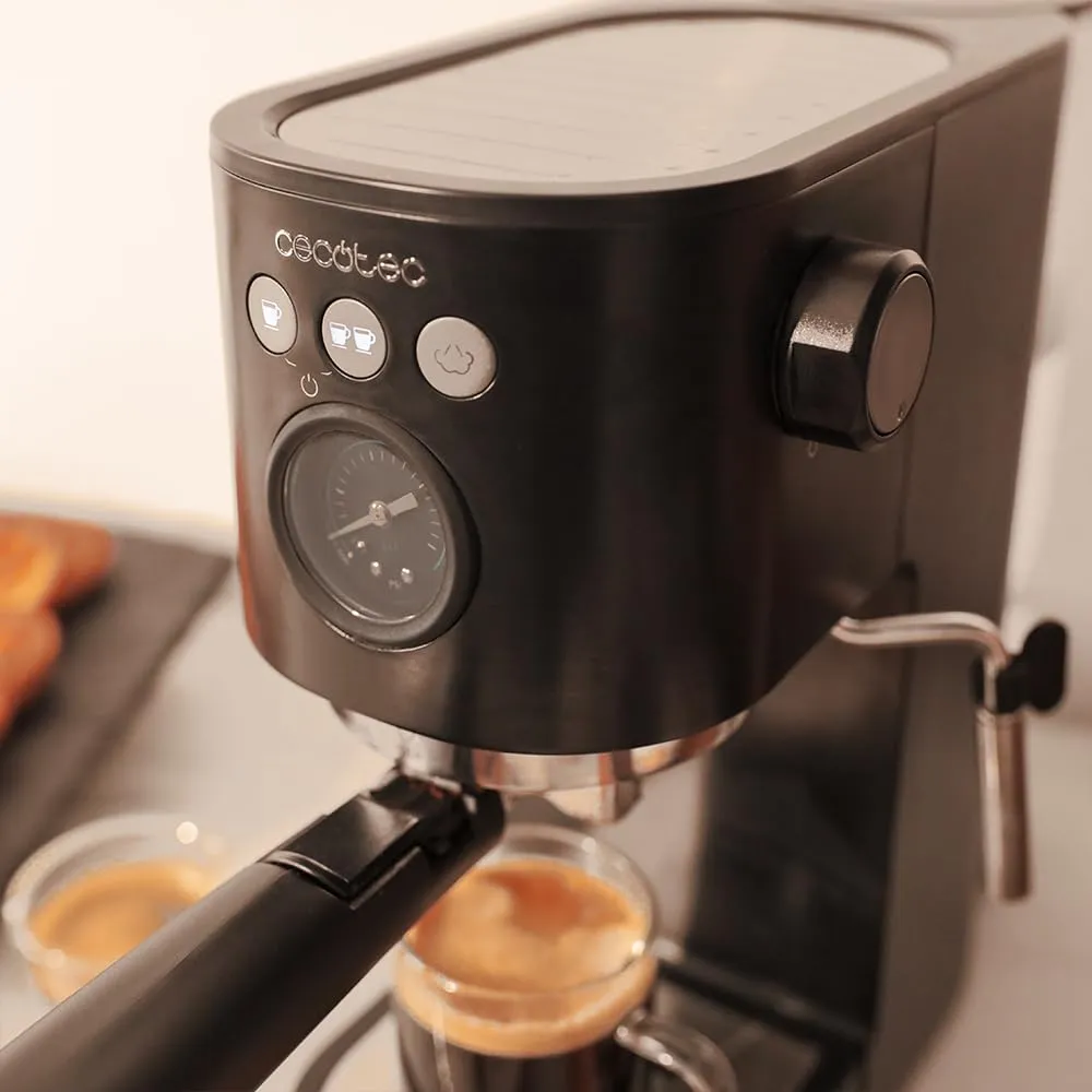 Cecotec Cafelizzia Fast Pro Macchina da Caffè Espresso 1350W, Thermoblock, ForceAroma 20 bar, Vaporizzatore Orientabile, Braccio Doppio, Piastra Riscaldatrice per Tazze - immagine 10