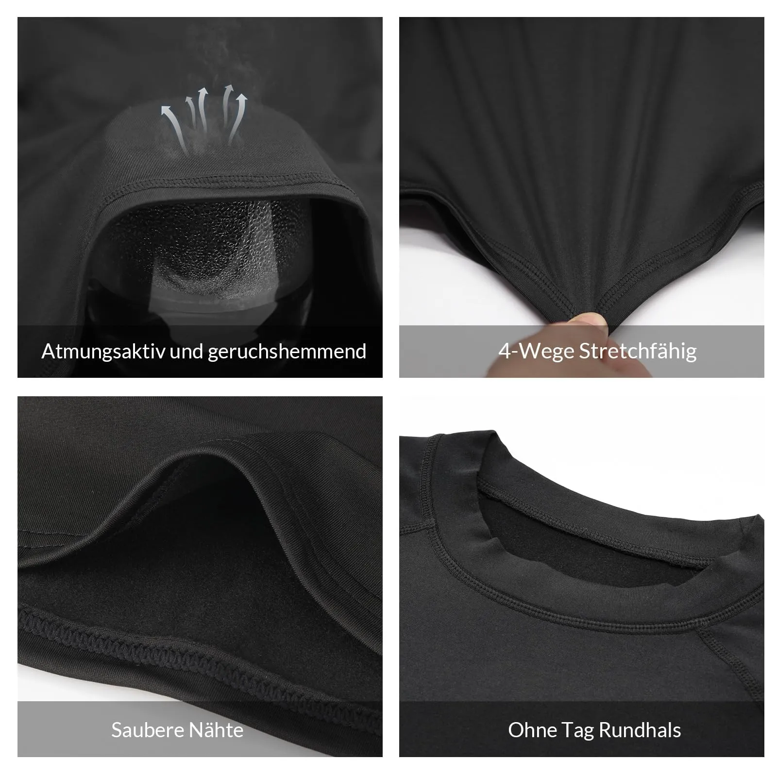 MEETWEE Maglia Termica Uomo a Manica Lunga Compression Baselayer Sport - immagine 5