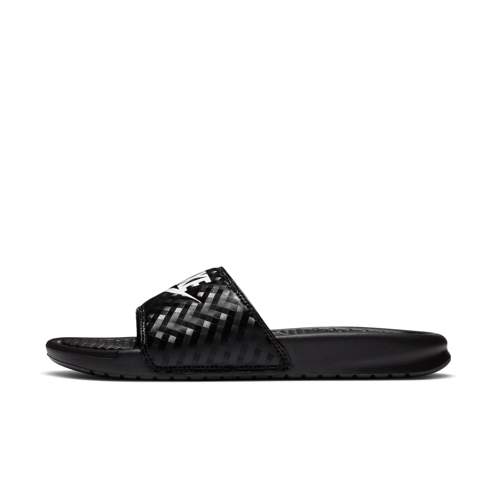 Nike Benassi Jdi Slide Women's Athletic Sandals - Black/White, 35.5 EU - immagine 1