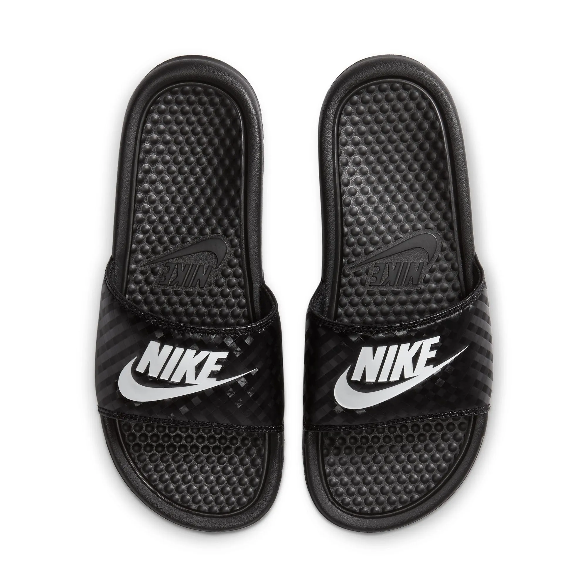 Nike Benassi Jdi Slide Women's Athletic Sandals - Black/White, 35.5 EU - immagine 3