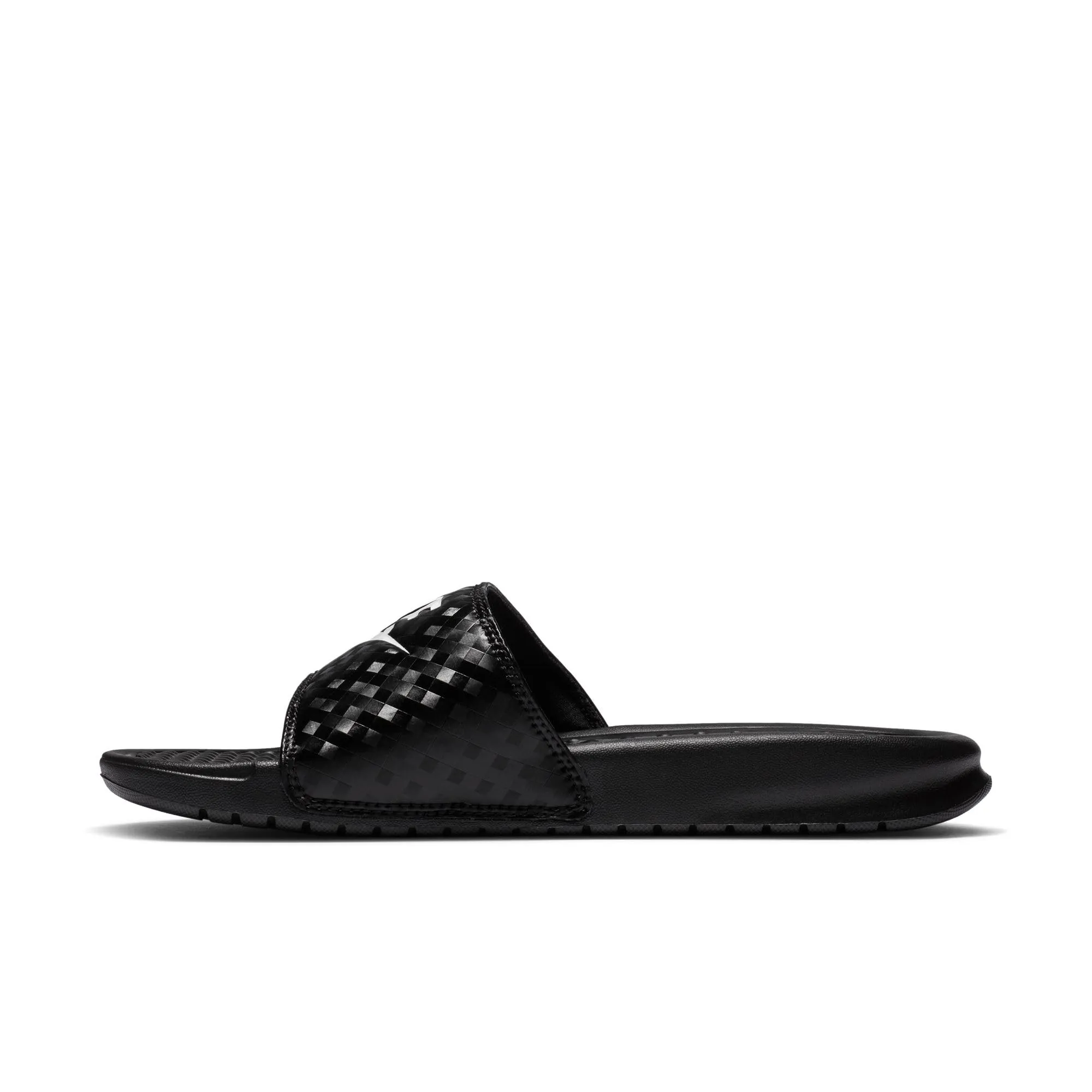 Nike Benassi Jdi Slide Women's Athletic Sandals - Black/White, 35.5 EU - immagine 4