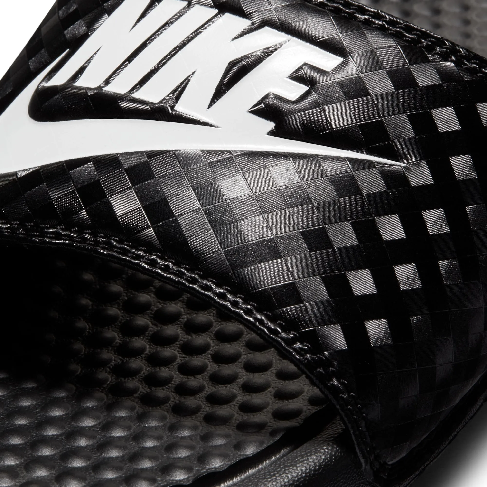 Nike Benassi Jdi Slide Women's Athletic Sandals - Black/White, 35.5 EU - immagine 8