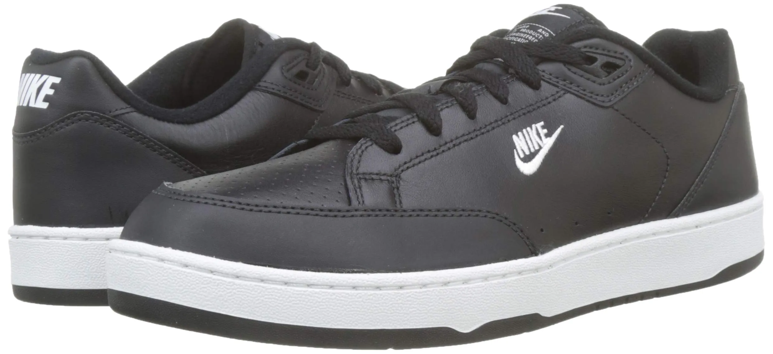 Nike Grandstand II Scarpe da Ginnastica Basse Uomo Black/White/Neutral Grey 001 - immagine 5