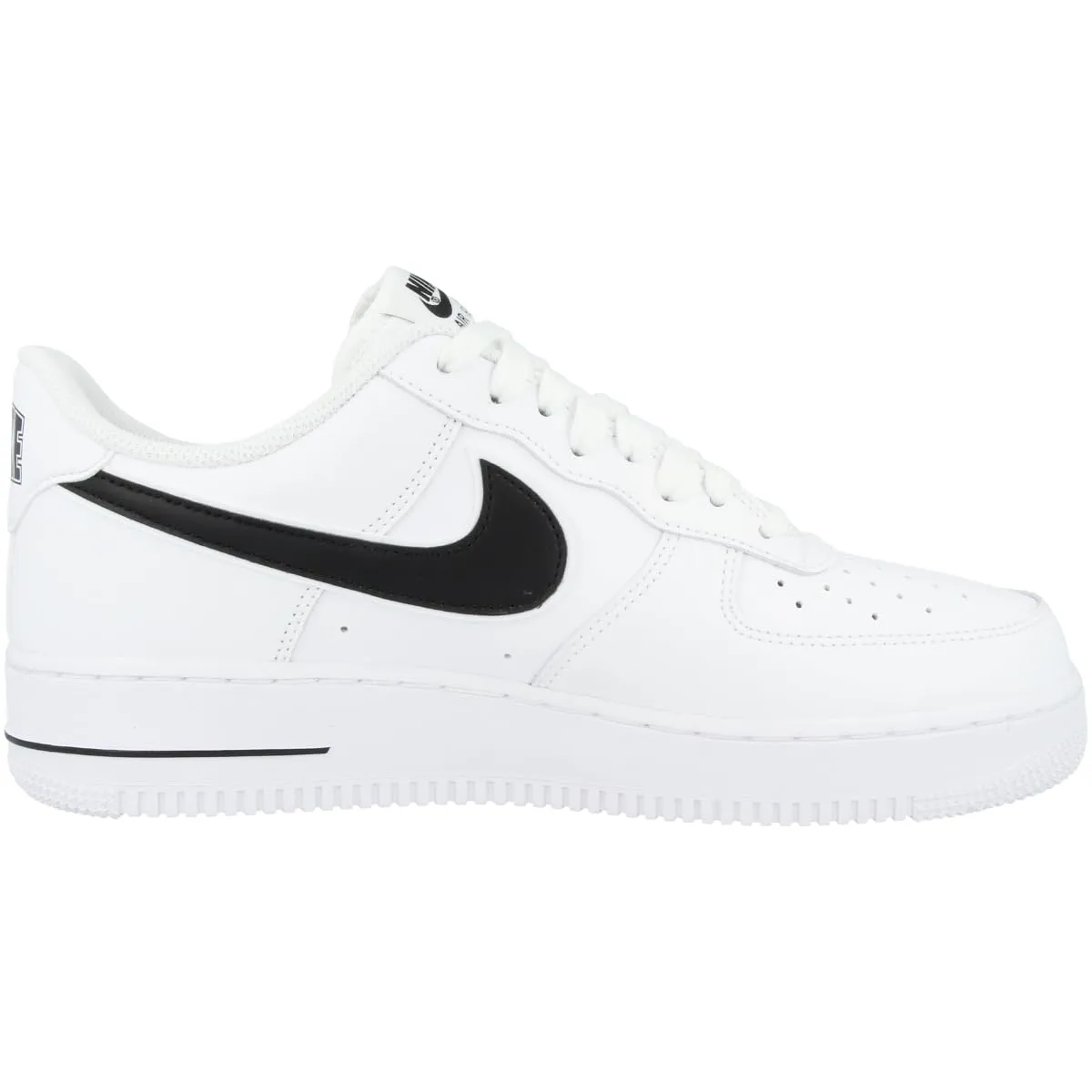 Nike Air Force 1 '07, Men's Basketball Shoes, White/Black 101, 45 EU - immagine 3