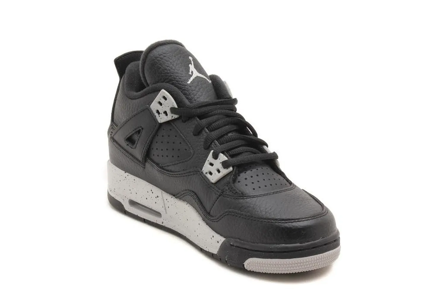 Nike Air Jordan 4 Retro BG Kids' Sneakers - Black/Tech Grey - 38.5 EU - immagine 3
