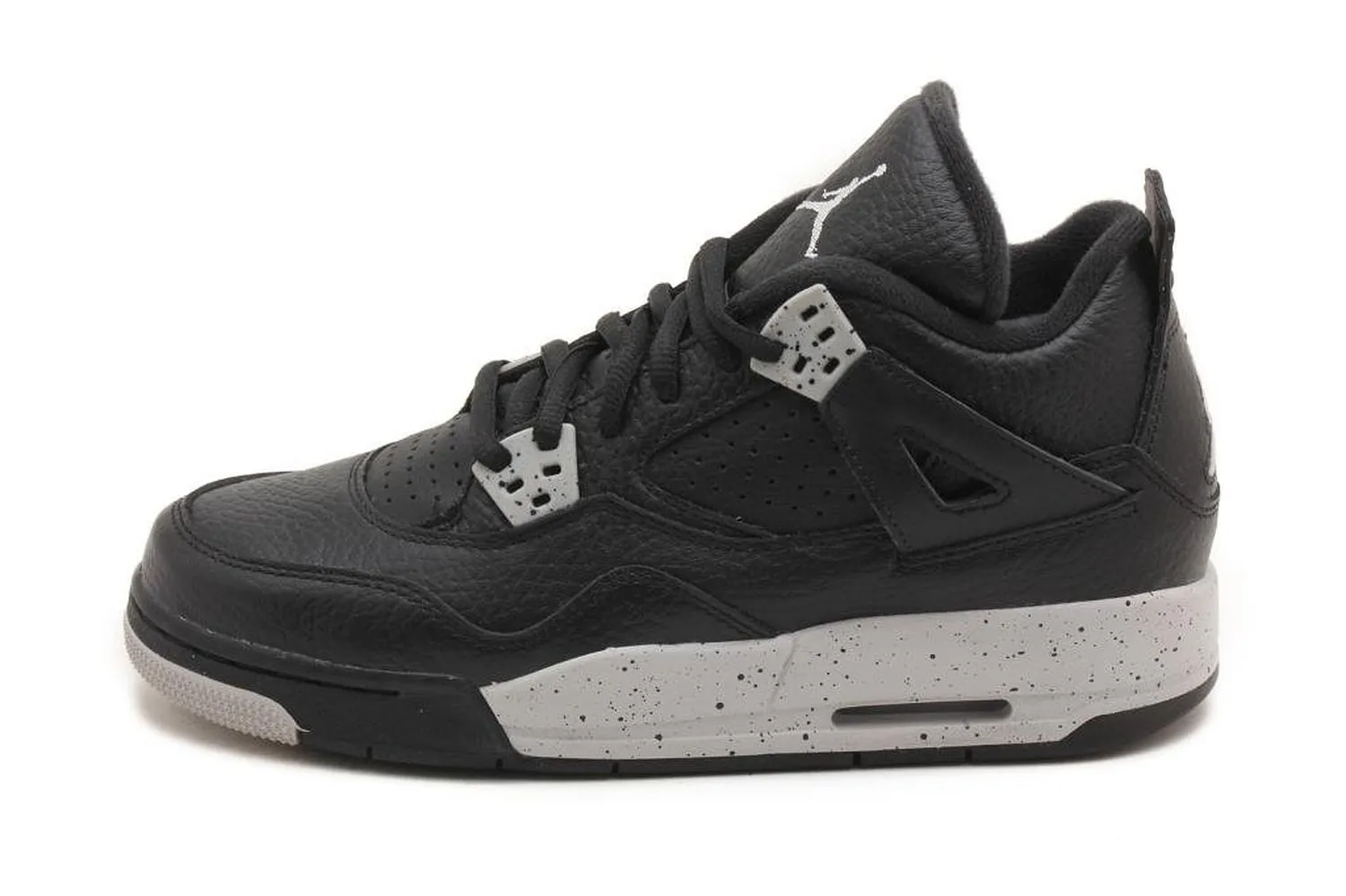 Nike Air Jordan 4 Retro BG Kids' Sneakers - Black/Tech Grey - 38.5 EU - immagine 4