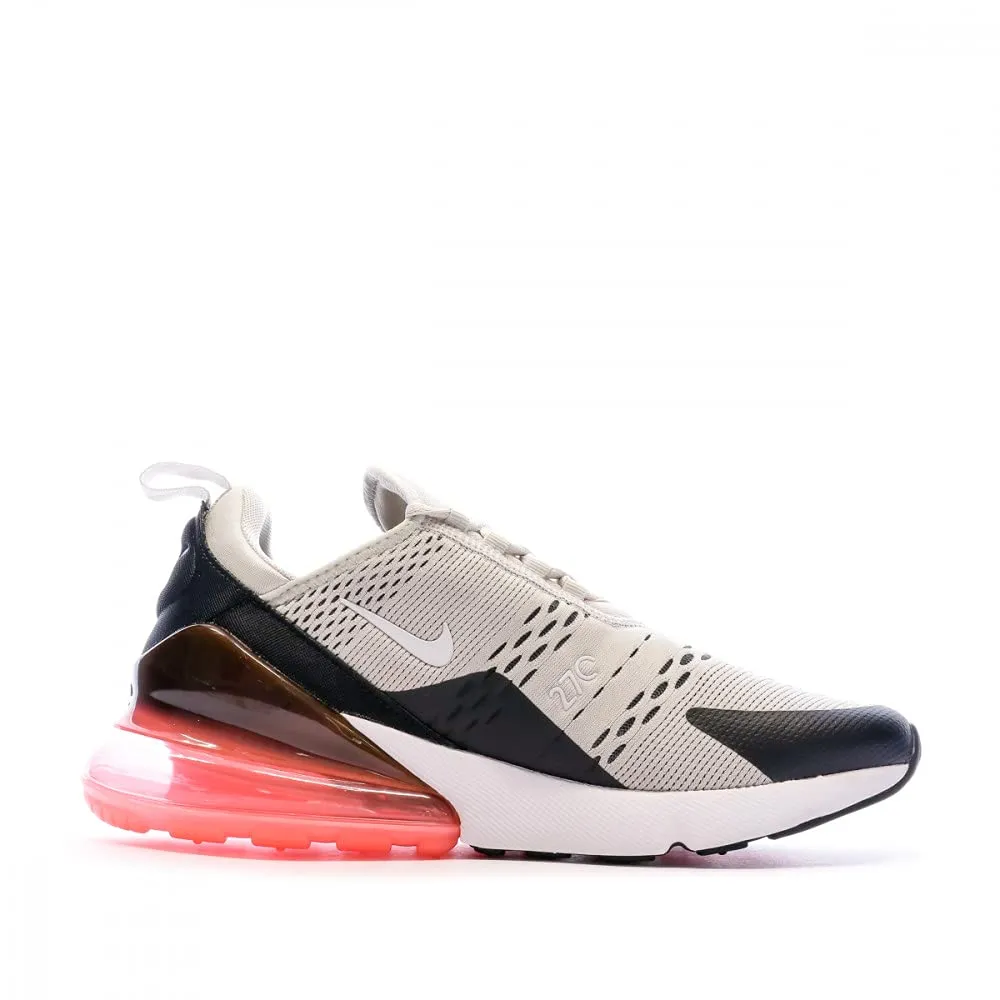 Nike Air Max 270 Men's Running Shoes - Black/Lt Bone/Hot Punch/White - 44 EU - immagine 2