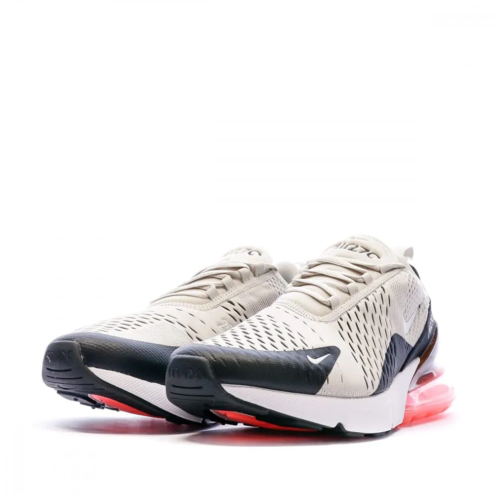 Nike Air Max 270 Men's Running Shoes - Black/Lt Bone/Hot Punch/White - 44 EU - immagine 6