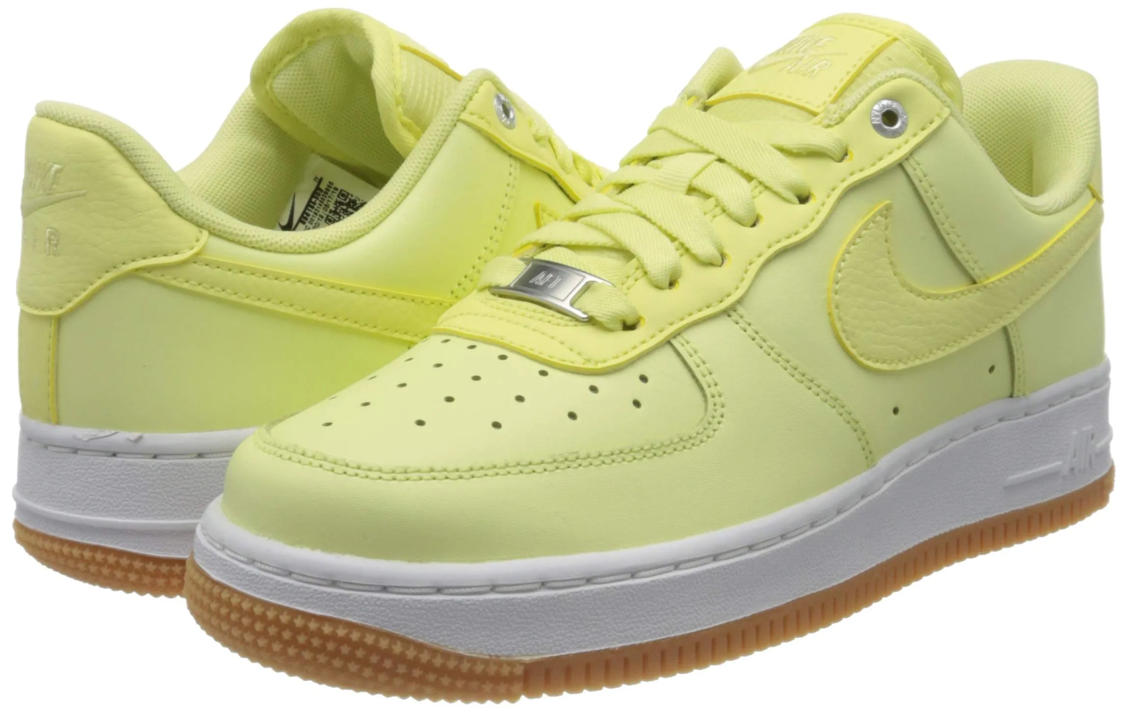 Nike Wmns Air Force 1 '07 Prm - Luminous Green Gum Med Brown White 302, 42 EU - immagine 5