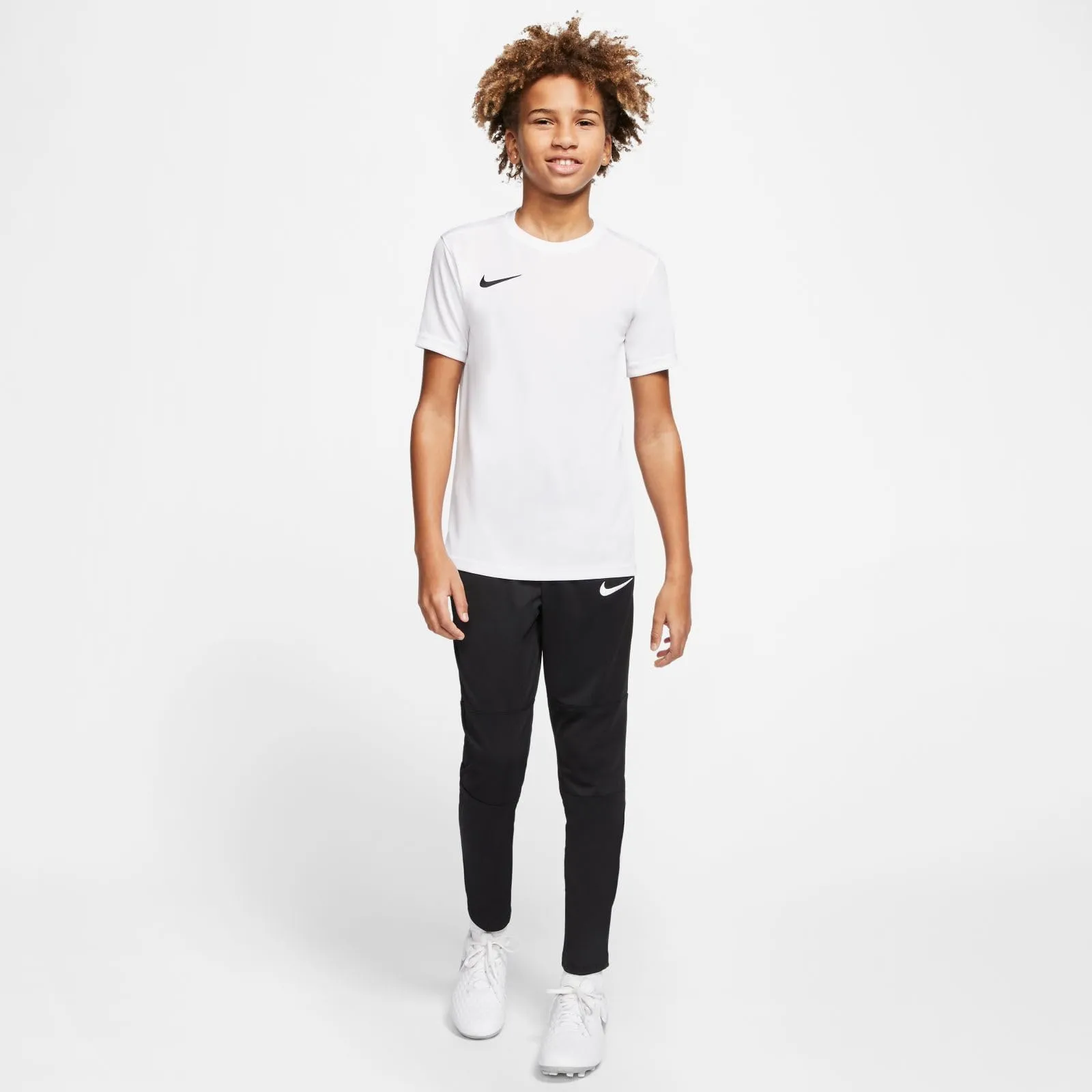 Nike Dry Park VII JSY SS T-Shirt Kids White/Black L - immagine 4