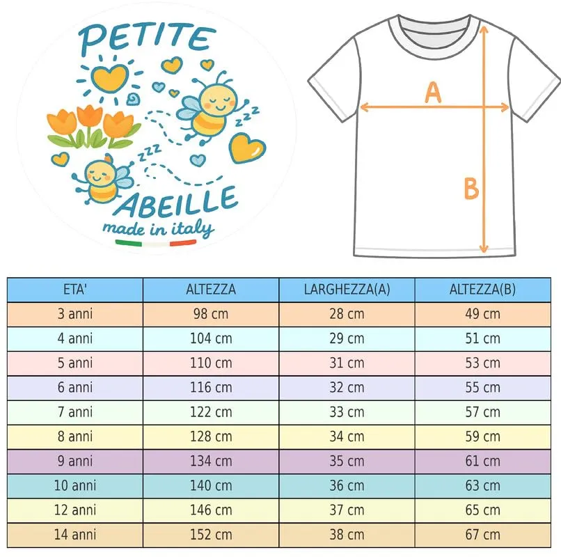 ZZZ ZZZ PETITE ABEILLE Set da 3 Maglietta o Canotta Bambino 100% Cotone, Bianco, 4 Anni - immagine 5