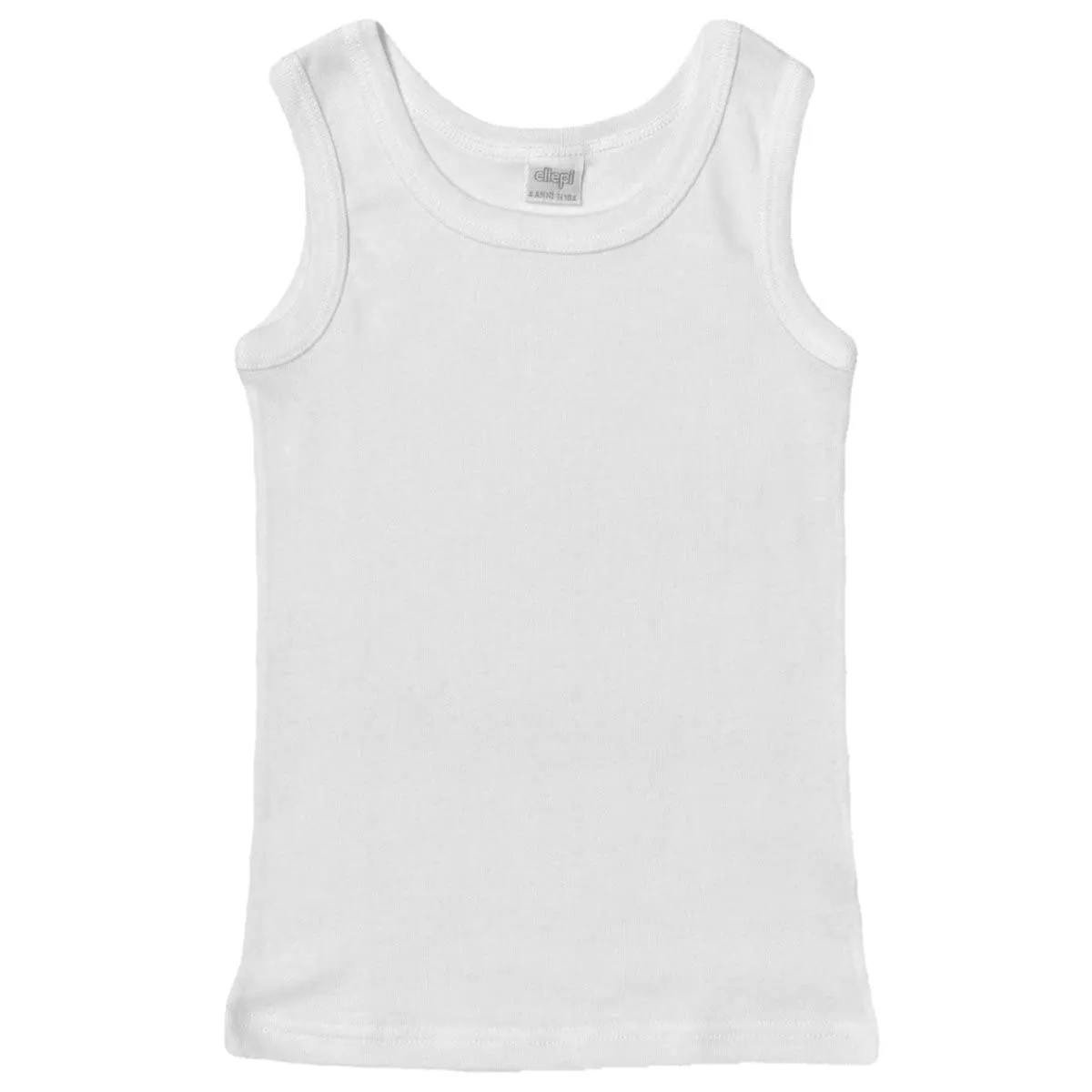 Ellepi 6 Canotte Bimbo in Puro Cotone Bianco, Taglia 4 - immagine 1